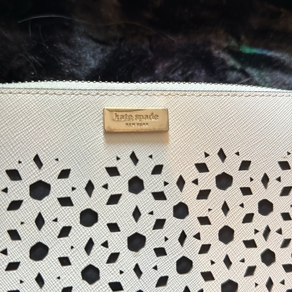 Kate Spade Cream Laser-Cut Wallet - Picture 7 of 7